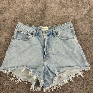 Abercrombie & Fitch Light Blue Denim Women's Shorts